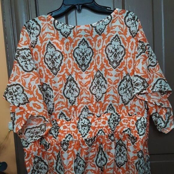 INC. International Concept Women's Tunic Transparent Blouse Size 22W - Picture 8 of 9